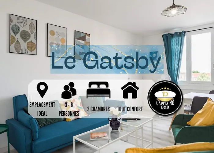 Le Gatsby - 3 Chambres - Centre-Ville